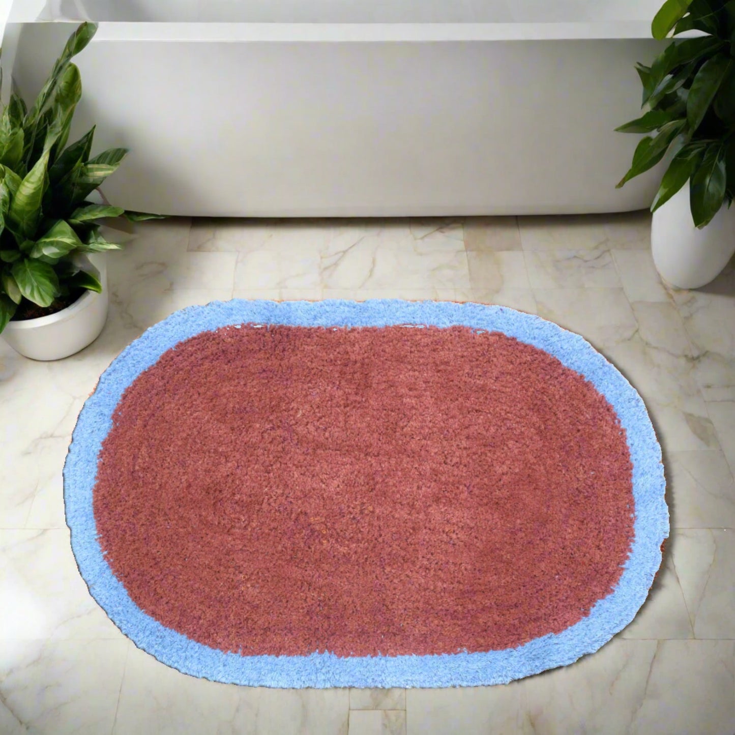 Reversible Bath Mat featuring a hemisphere design