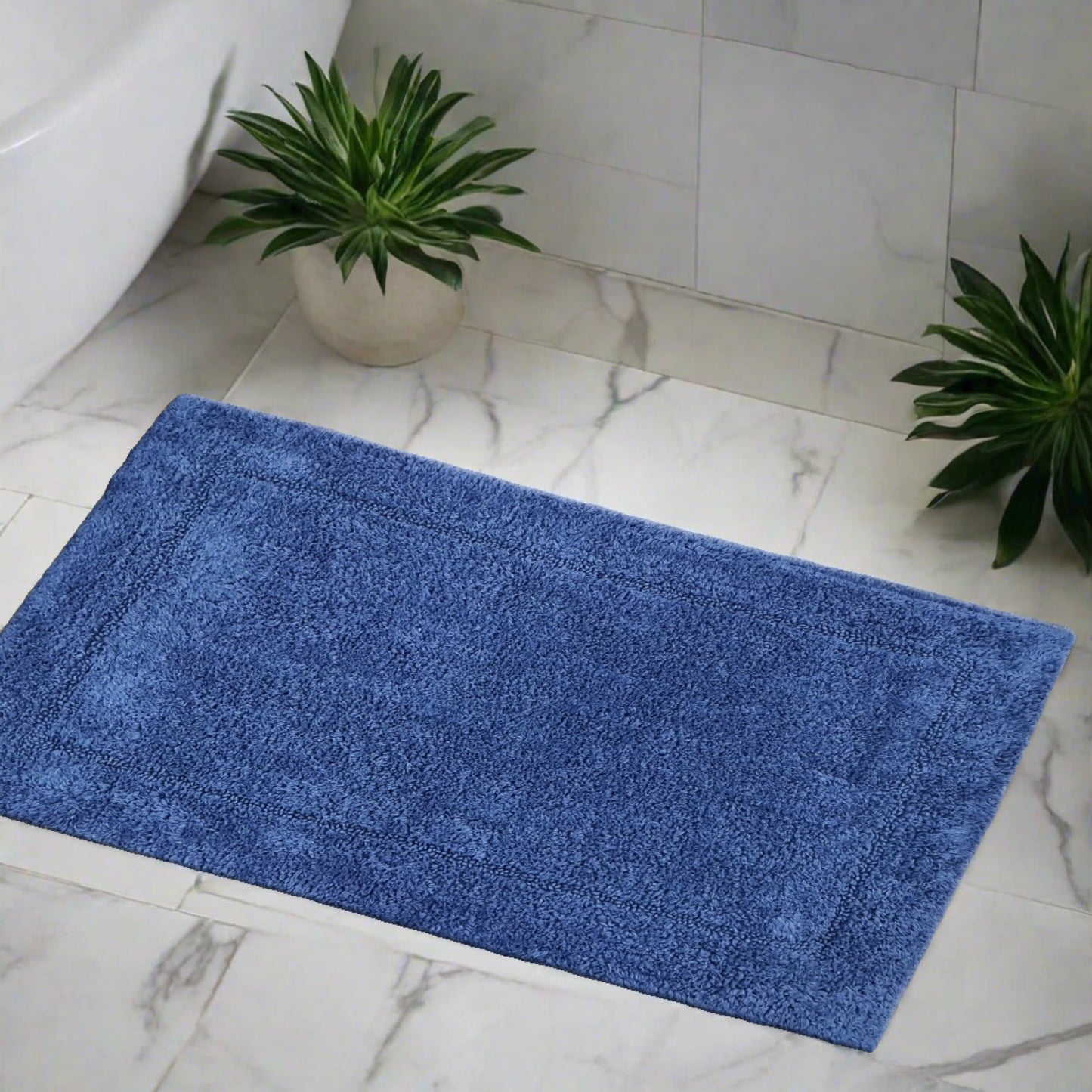 100% Cotton Two-Sided Bath Mat