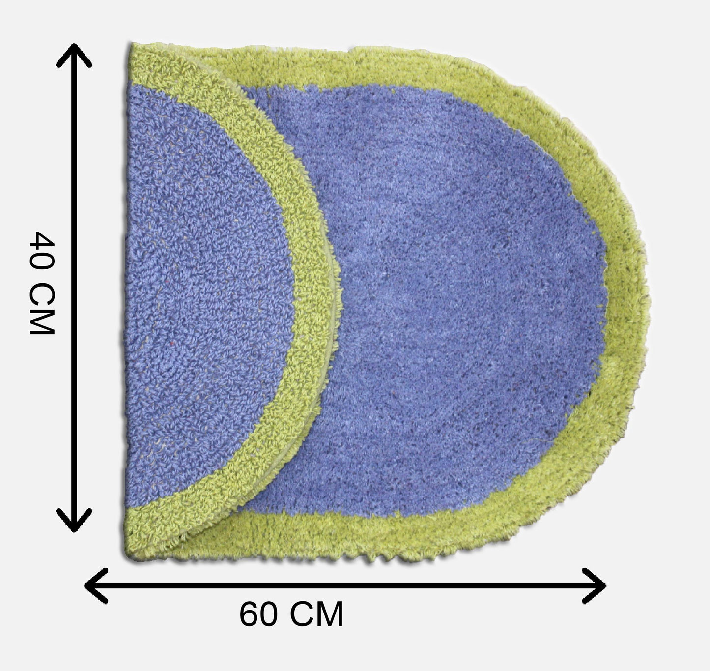  Bath mat featuring a reversible design, crafted entirely from 100% cotton