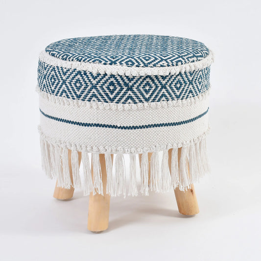 Handmade Pitloom Ottoman