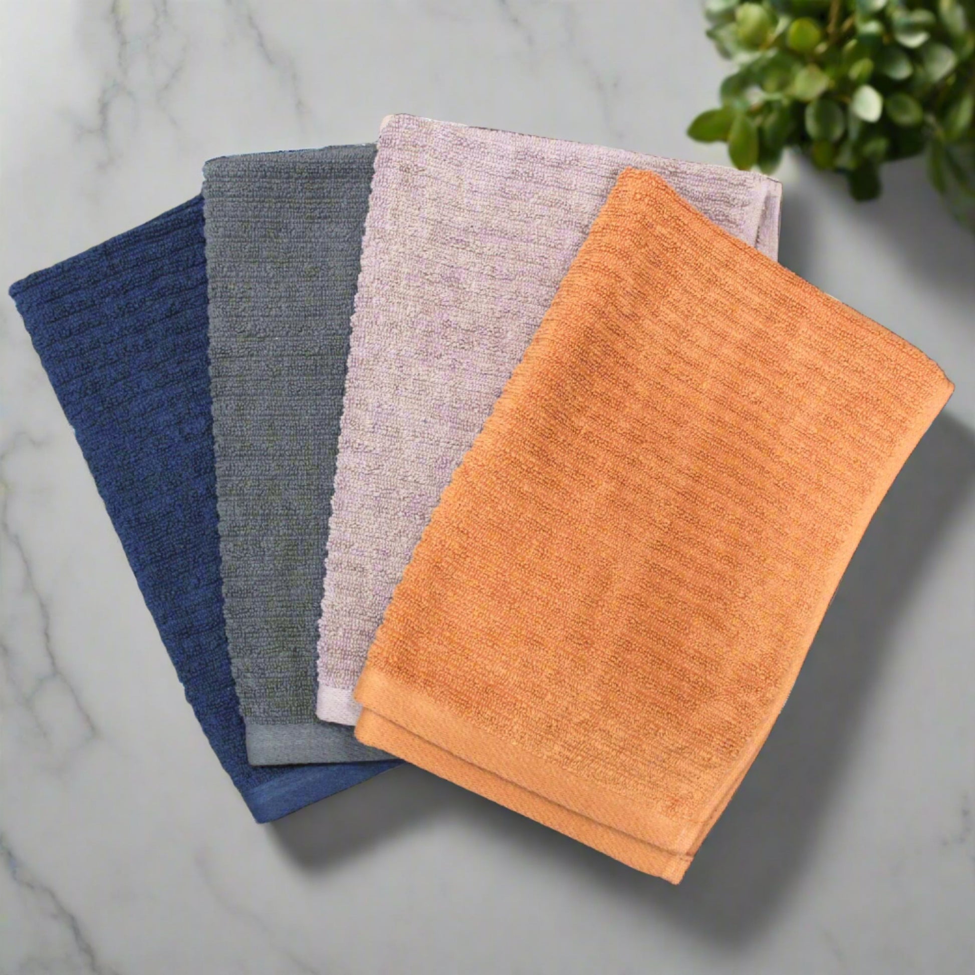 Multicolored Hand Towel made entirely of 100% cotton.