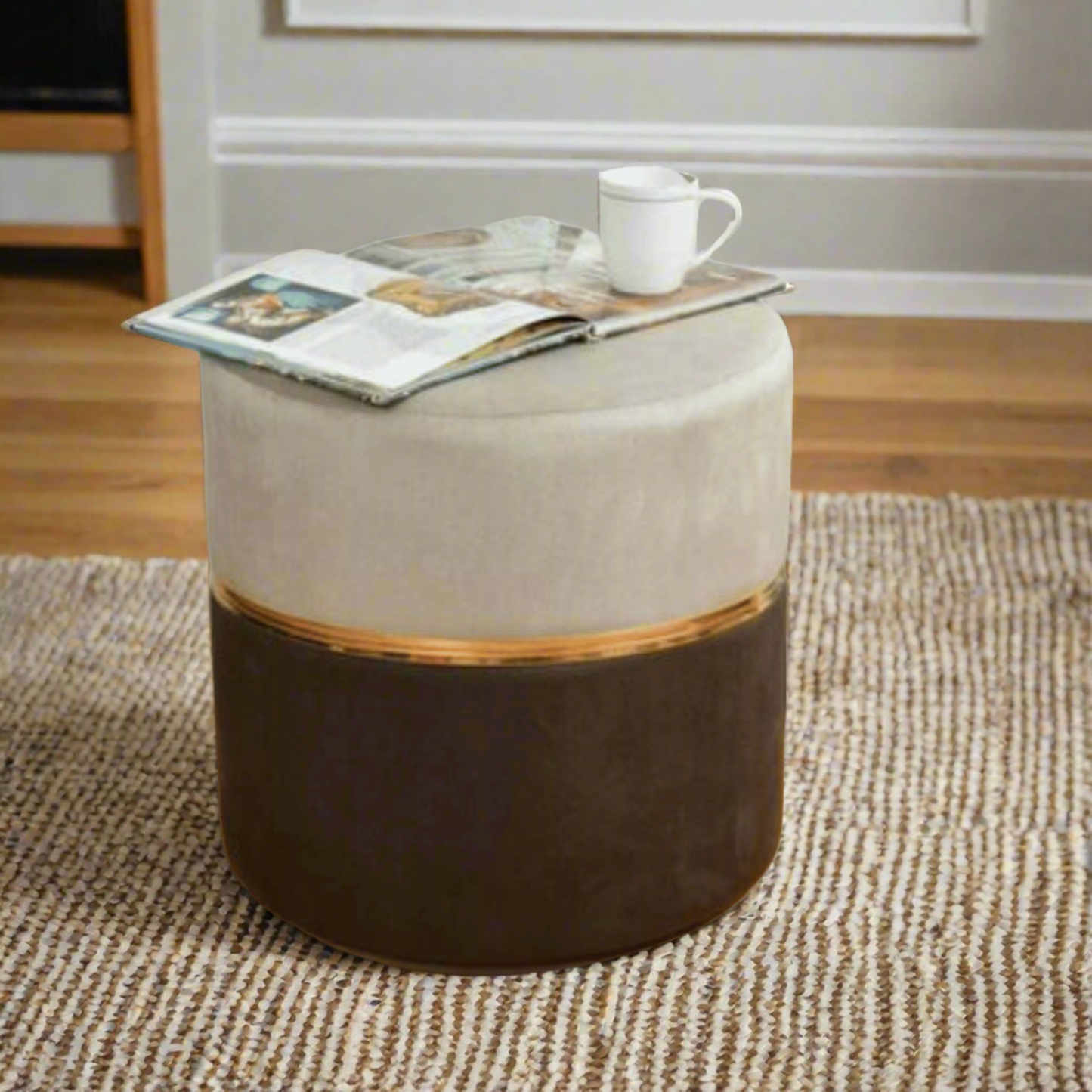 Mid-Ring Pouf & Ottoman